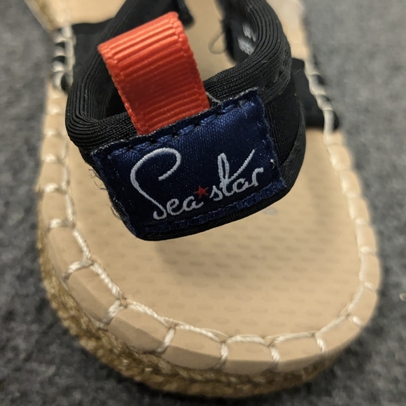 Seastar Seafarer Slingback Black Sandals Size 8 Women - Picture 5 of 11